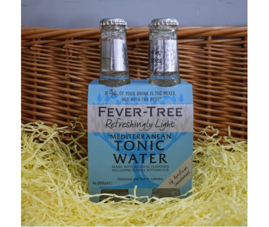Fever - Tree: Mediterranean Tonic Water, Refreshingly Light (4 x 200ml)